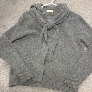 Band Of Outsiders Gray Cowl Neck Sweater